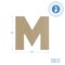 Wooden Letter M 12 inch or 8 inch, Unfinished Large Wood Letters for Crafts | Woodpeckers
